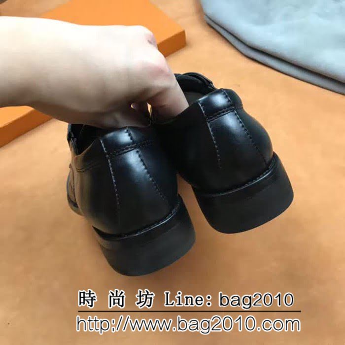路易威登LV 新款來襲 擦色牛皮正裝男士皮鞋 8FX2251
